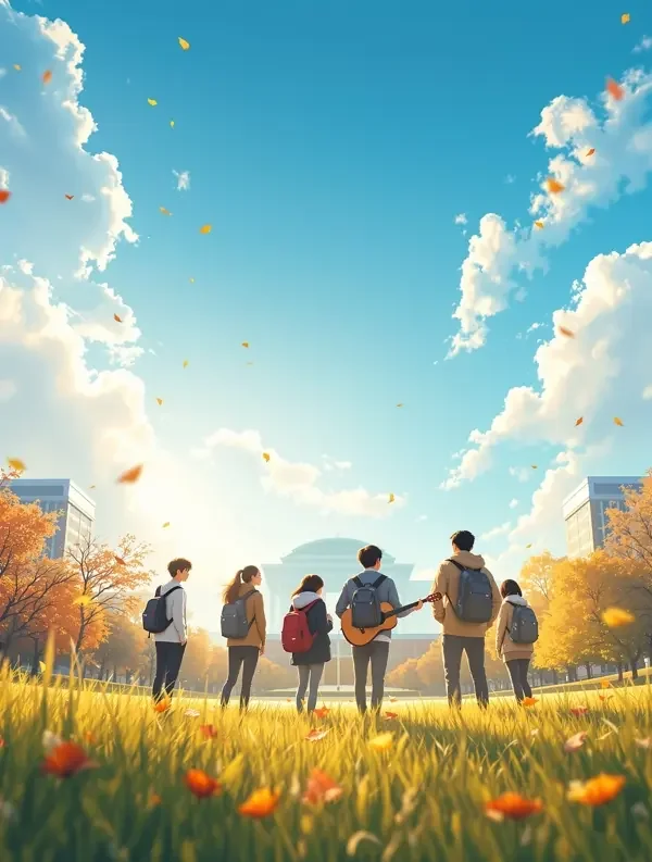 花开半夏的我们 短剧封面 花开半夏的我们 - 青春校园短剧封面